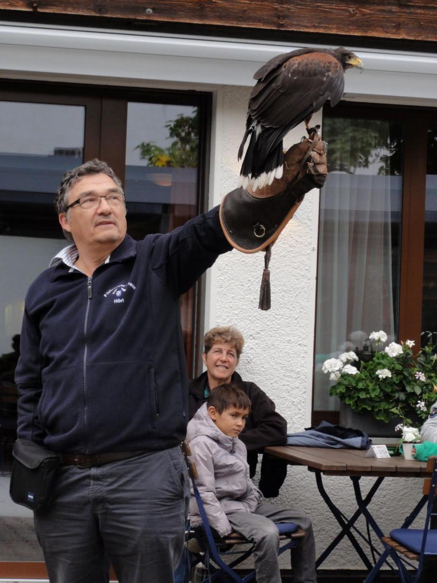 Vereinsreise 2019 Falknerei Galina Malbun