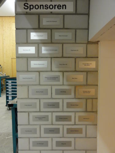 Sponsorenwand